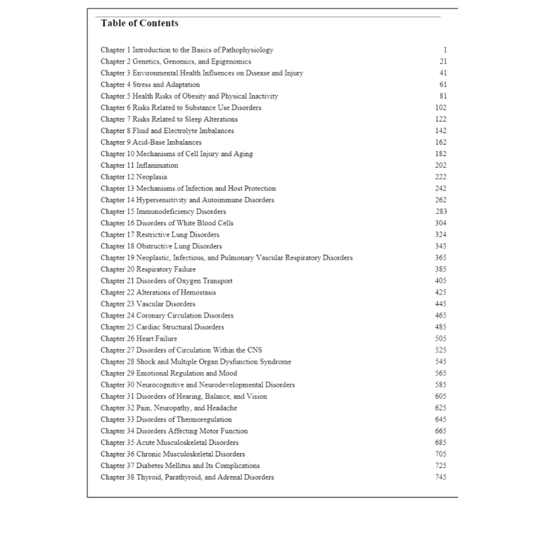 Test Bank For Pathophysiology-Concepts of Human Disease, 1st Edition By Sorenson-ExamThrive
