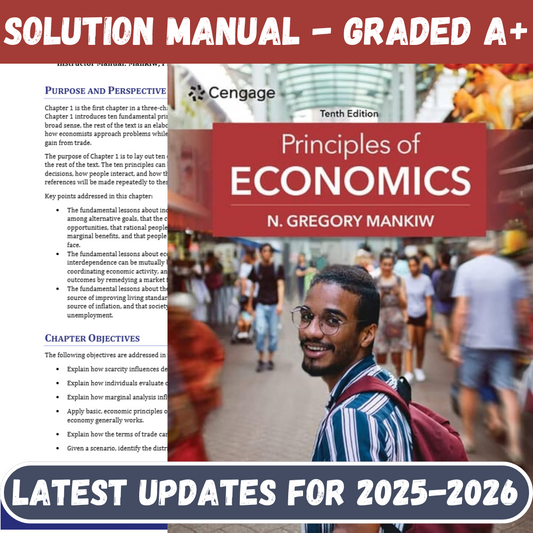 Solution Manual For Principles of Economics 10th Edition By Mankiw-ExamThrive