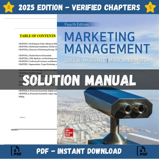 Solution Manual – Marketing Management 4th Edition (Marshall, 2023)-ExamThrive
