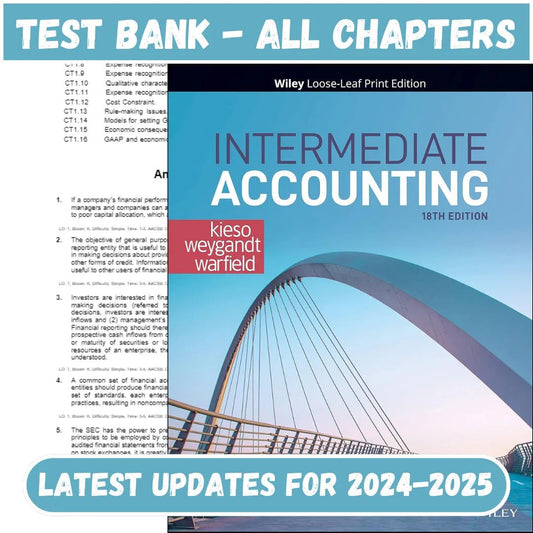 Solution Manual and Instructor Resource for Intermediate Accounting, 18th Edition, by Donald | All Chapters Included-ExamThrive