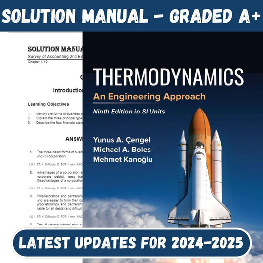 Solution Manual for Thermodynamics An Engineering Approach 10th Edition by Cengel-ExamThrive