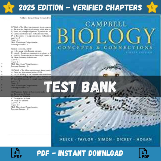 Test Bank – Campbell Biology-Concepts & Connections, 8th Edition (Reece, 2014)-ExamThrive