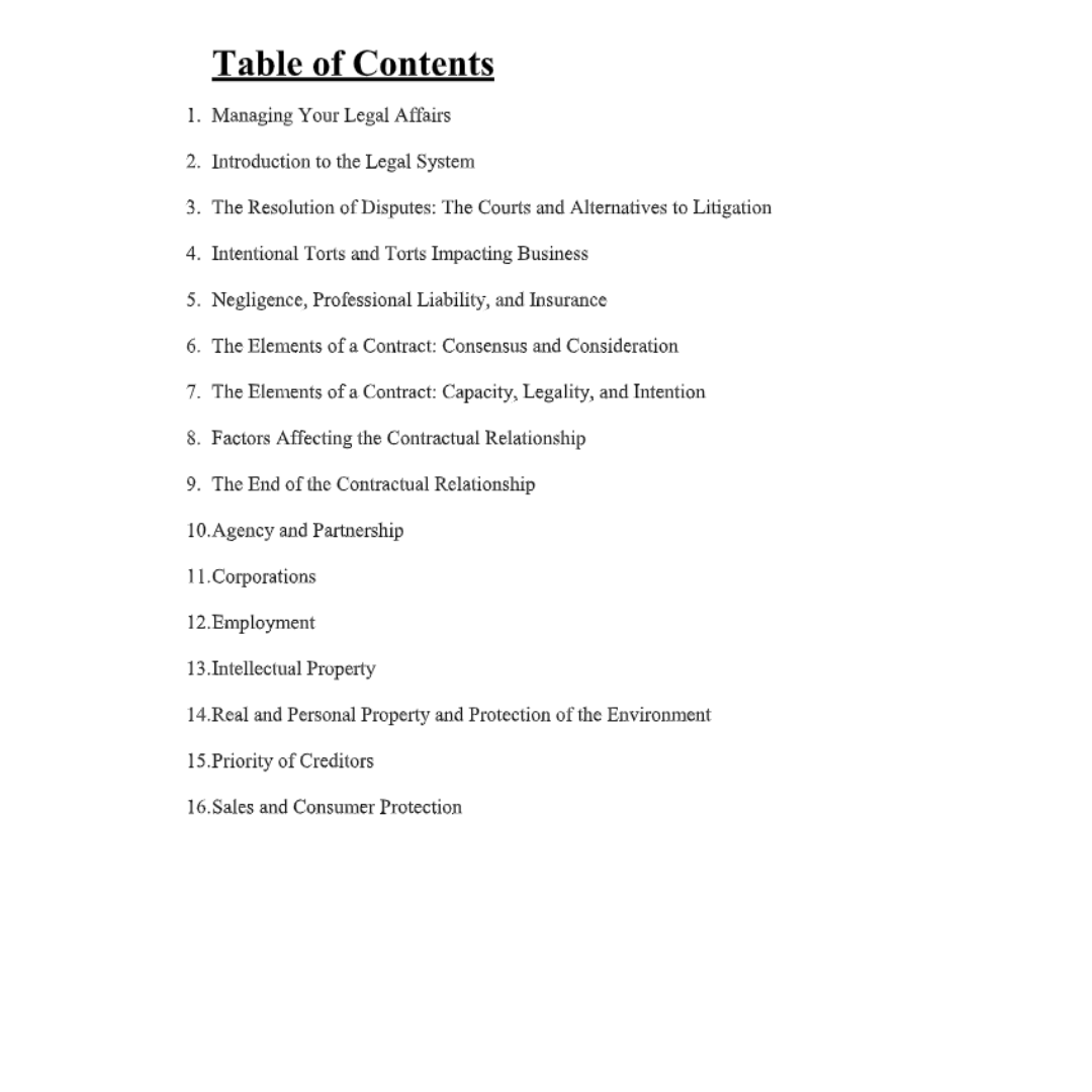Test Bank For Business Law in Canada 13th Edition By Yates-ExamThrive