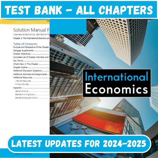 Test Bank International Economics, 18th Edition by Robert Carbaugh-ExamThrive