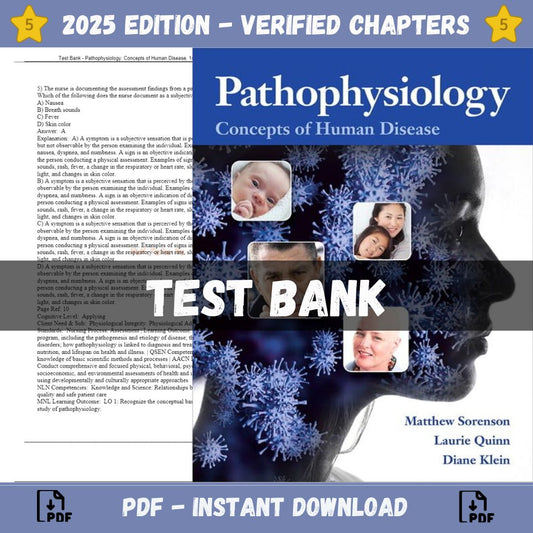 Test Bank – Pathophysiology-Concepts of Human Disease, 1st Edition (Sorenson, 2019)-ExamThrive