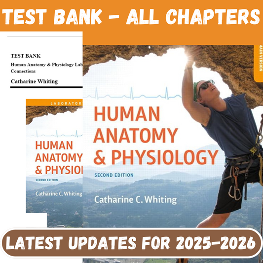 Test Bank for Human Anatomy & Physiology Laboratory Manual Making Connections, 2nd Edition by Whiting-ExamThrive