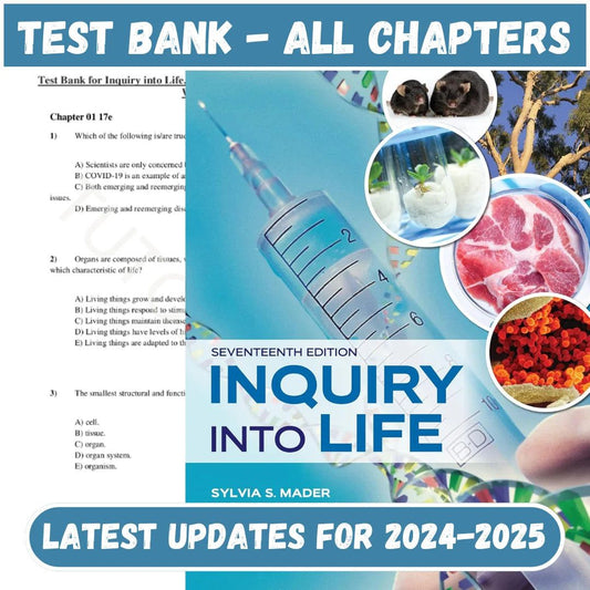 Test Bank for Inquiry into Life 17th Edition by Mader-ExamThrive