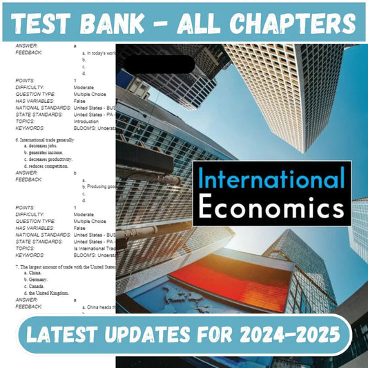 Test Bank for International Economics 18th Edition by Carbaugh-ExamThrive