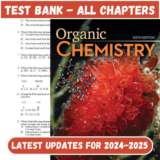 Test Bank for Organic Chemistry 6th Edition by Smith-ExamThrive