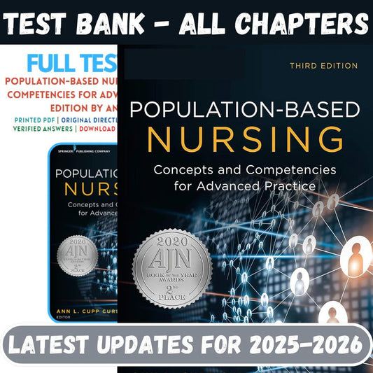Test Bank for Population-Based Nursing: Concepts and Competencies for Advanced Practice 3rd Edition by Curley-ExamThrive